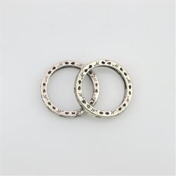 Sterling Silver Stack Rings, 2 Pieces