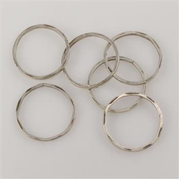Sterling Silver Stacking Rings, 6 Pieces