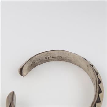 Sterling Silver Stamped Cuff Bracelet