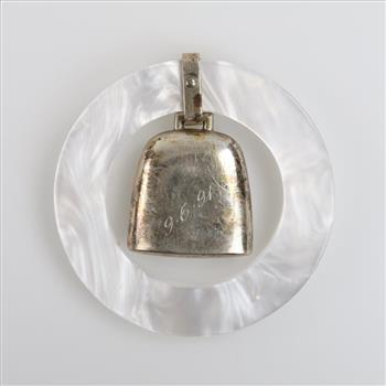 Sterling Silver Teething Ring Rattle