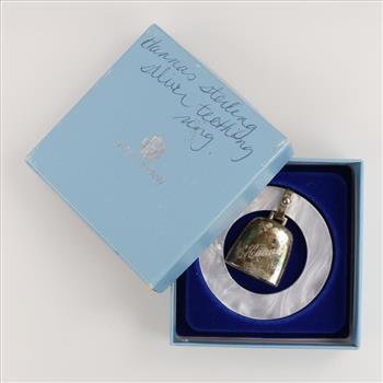 Sterling Silver Teething Ring Rattle