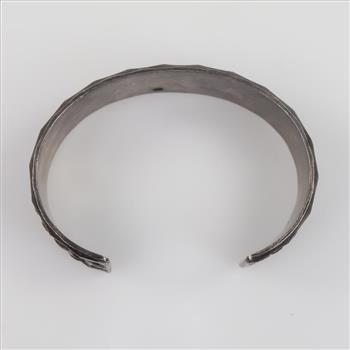 Sterling Silver Textured Cuff Bracelet