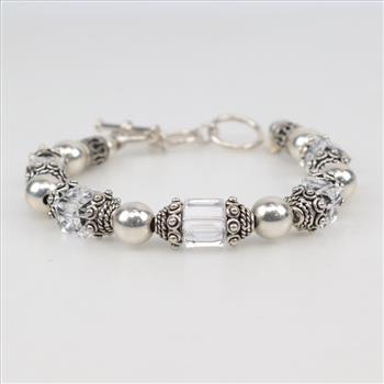 Sterling Silver Toggle Bracelet