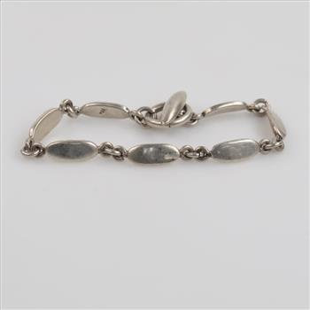 Sterling Silver Toggle Bracelet