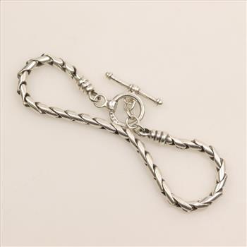 Sterling Silver Toggle Bracelet
