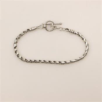 Sterling Silver Toggle Bracelet