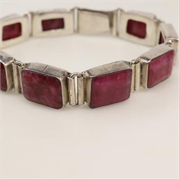 Sterling Silver Tourmaline Bracelet