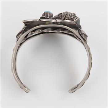 Sterling Silver Turquoise & Claw Cuff