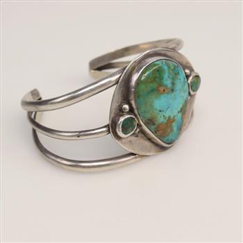 Sterling Silver Turquoise Cuff Bracelet