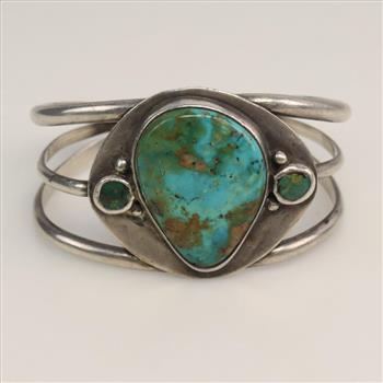 Sterling Silver Turquoise Cuff Bracelet