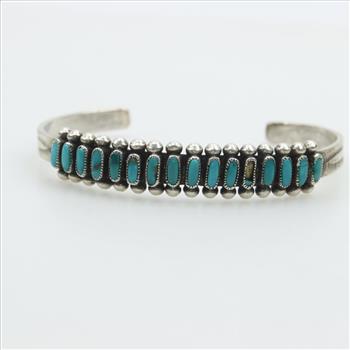 Sterling Silver Turquoise Cuff Bracelet