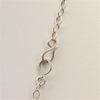 Sterling Silver Turquoise Necklace And Earring, 2 Pieces