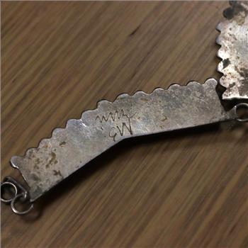 Sterling Silver Turquoise Necklace And Earring, 2 Pieces