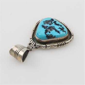 Sterling Silver Turquoise Pendant