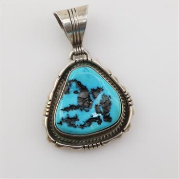 Sterling Silver Turquoise Pendant