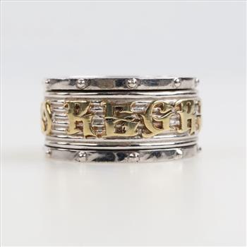 Sterling Silver Two-tone 