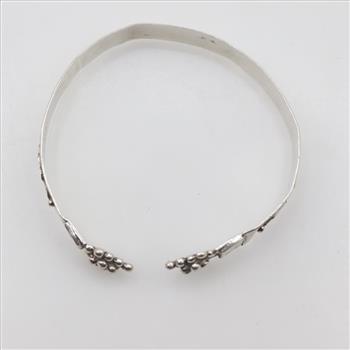 Sterling Silver Vine Engraved Cuff Bracelet