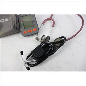 Stethoscope And Blood Pressure Machine