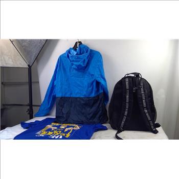 Steve Madden Backpack, Colombia Medium Jacket, XL T-Shirt, 3 Pieces