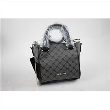 Steve Madden Black Leather Handbag Purse