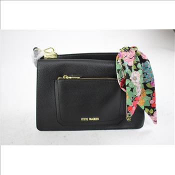 Steve Madden Black Leather Handbag Purse