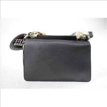 Steve Madden Black Leather Handbag Purse