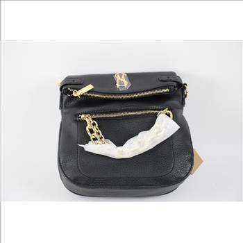 Steve Madden Black Leather Handbag Purse