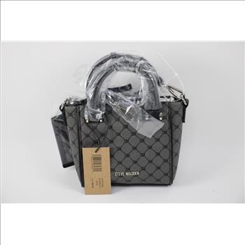 Steve Madden Black Leather Satchel Bag