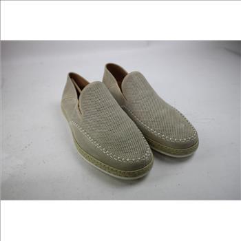 Steve Madden Caydenn 12M Men's Suede Loafers, Off-White