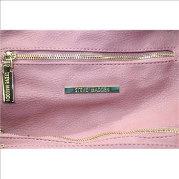 Steve Madden Dusty Rose Color Polyurethane Backpack W/gold Hardware