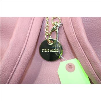 Steve Madden Dusty Rose Color Polyurethane Backpack W/gold Hardware
