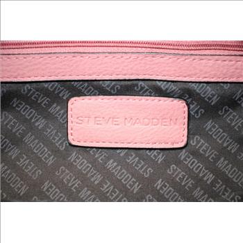 Steve Madden Dusty Rose Color Polyurethane Backpack W/gold Hardware