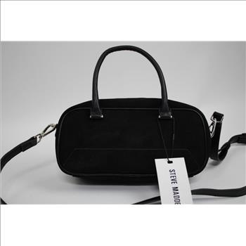 Steve Madden Faux Suede Black Crossbody Handbag
