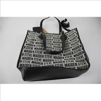 Steve Madden Handbag Purse With Matching Black Leather Handbag