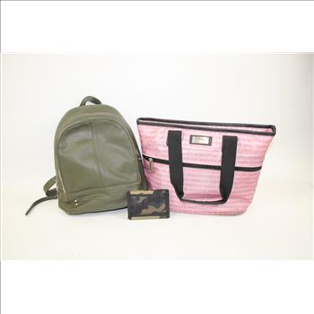 Steve Madden Lunch Bag And Top Ten Small  Green Backpack