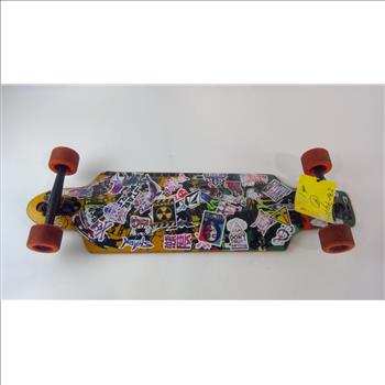 Stickerbombed Skateboard