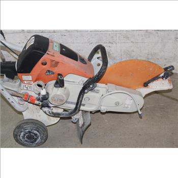 Stihl Concrete Saw With Rolling Caddy