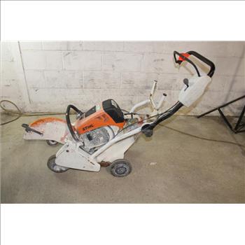 Stihl Concrete Saw With Rolling Caddy