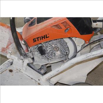 Stihl Concrete Saw With Rolling Caddy