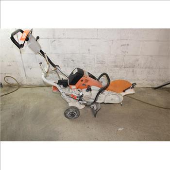 Stihl Concrete Saw With Rolling Caddy
