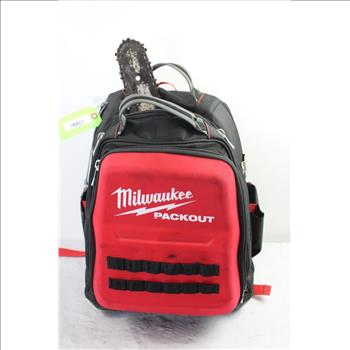 Stihl MS 201TC Chainsaw With Milwaukee Packout Backpack