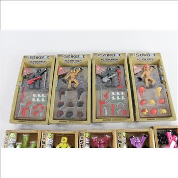 StikBot Action Pack Role Play Accessory Toys, 9 Pieces
