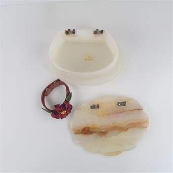 Stone Box And Flower Bracelet