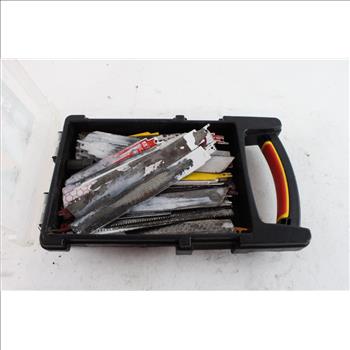 Storage Case With Reciprocating Saw Blades, 15+ Pieces