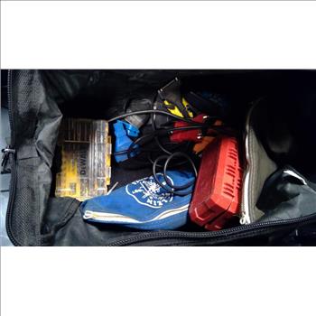 Storage Totes With Craftsman Tool Bag With Innova Scan Tool, Drill Bits, And More