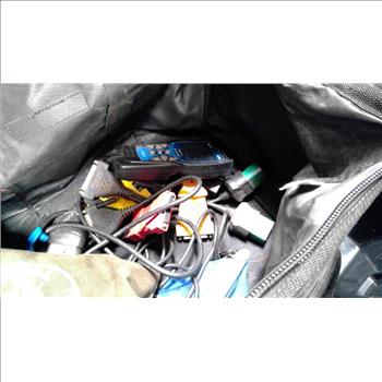 Storage Totes With Craftsman Tool Bag With Innova Scan Tool, Drill Bits, And More
