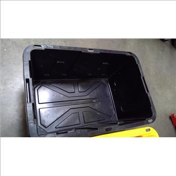 Storage Totes With Craftsman Tool Bag With Innova Scan Tool, Drill Bits, And More