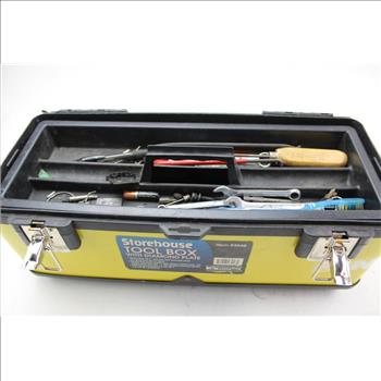 Storehouse Tool Box W/Combo Wrenches & More Assorted Tools; 5+ Pieces