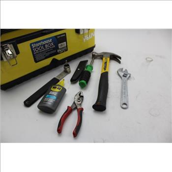 Storehouse Tool Box W/Combo Wrenches & More Assorted Tools; 5+ Pieces