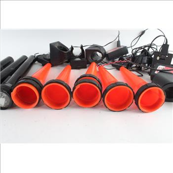 Streamlight X20 Rechargeable Flashlights, 5 Pieces, With Chargers And Cones